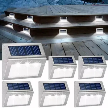 Solar Power LED Väljas Veekindel Aed Rada Õue Trepi valgusallikat, Motion Sensor Energiasäästu LED Päikese Valgus Seina Lamp